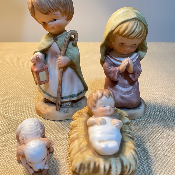Enesco Little Bible Friends By Lucas 4 Pc Nativity Set Figurines - Picture 3 of 8